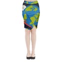 Midi Wrap Pencil Skirt 