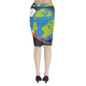 Midi Wrap Pencil Skirt 