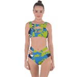 Spaceship Design Bandaged Up Bikini Set 