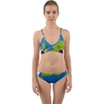 Spaceship Design Wrap Around Bikini Set