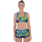 Spaceship Design Racerback Boyleg Bikini Set