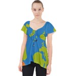 Spaceship Design Lace Front Dolly Top