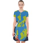 Spaceship Design Adorable in Chiffon Dress