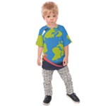 Spaceship Design Kids  Raglan T-Shirt