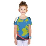 Spaceship Design Kids  One Piece T-Shirt