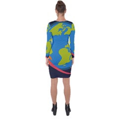 Asymmetric Cut-Out Shift Dress 