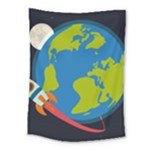 Spaceship Design Medium Tapestry
