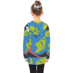 Kids  Double Breasted Button Coat 