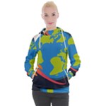 Spaceship Design Women s Hooded Pullover