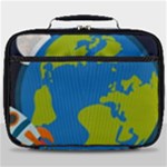 Spaceship Design Full Print Lunch Bag