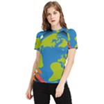 Spaceship Design Women s Short Sleeve Rash Guard
