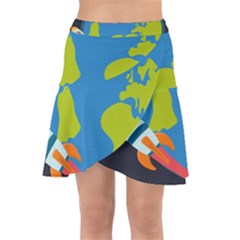 Wrap Front Skirt 