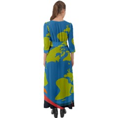 Button Up Boho Maxi Dress 
