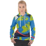 Spaceship Design Women s Overhead Hoodie