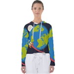 Spaceship Design Women s Slouchy Sweat