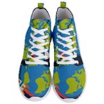 Spaceship Design Men s Lightweight High Top Sneakers