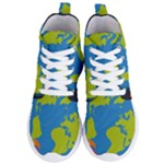Spaceship Design Women s Lightweight High Top Sneakers