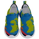 Spaceship Design Kids  Velcro No Lace Shoes