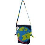 Spaceship Design Folding Shoulder Bag