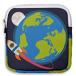 Spaceship Design Mini Square Pouch