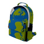 Spaceship Design Flap Pocket Backpack (Large)