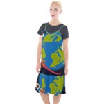 Spaceship Design Camis Fishtail Dress