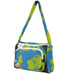 Spaceship Design Front Pocket Crossbody Bag