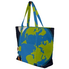 Zip Up Canvas Bag 