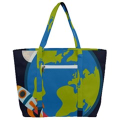 Zip Up Canvas Bag 