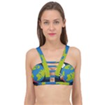 Spaceship Design Cage Up Bikini Top