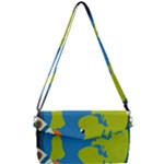 Spaceship Design Removable Strap Clutch Bag