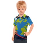 Spaceship Design Kids  Polo T-Shirt