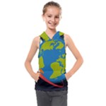 Spaceship Design Kids  Sleeveless Hoodie