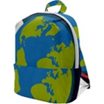 Spaceship Design Zip Up Backpack