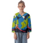 Spaceship Design Kids  Sailor Shirt