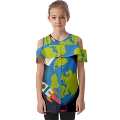 Fold Over Open Sleeve Top 