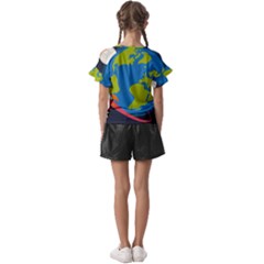 Kids  Cut Out Flutter Sleeves 