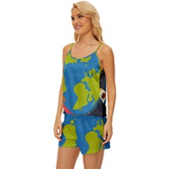 Satin Pajama Short Set 