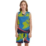 Spaceship Design Kids  Basketball Mesh Set