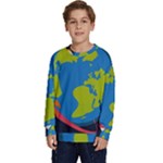 Spaceship Design Kids  Crewneck Sweatshirt