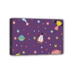 Space Travels Seamless Pattern Vector Cartoon Mini Canvas 6  x 4  (Stretched)
