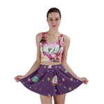 Space Travels Seamless Pattern Vector Cartoon Mini Skirt