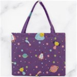 Space Travels Seamless Pattern Vector Cartoon Mini Tote Bag