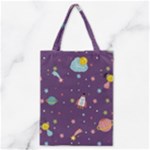 Space Travels Seamless Pattern Vector Cartoon Classic Tote Bag