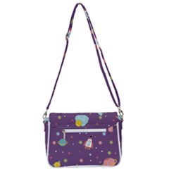Shoulder Bag with Back Zipper 