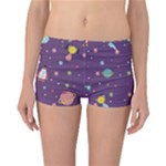 Space Travels Seamless Pattern Vector Cartoon Reversible Boyleg Bikini Bottoms