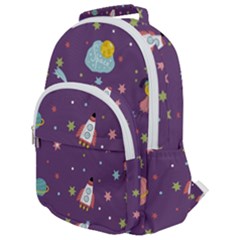Rounded Multi Pocket Backpack 