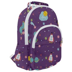 Rounded Multi Pocket Backpack 