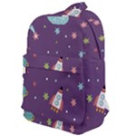 Space Travels Seamless Pattern Vector Cartoon Classic Backpack