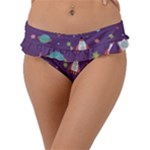 Space Travels Seamless Pattern Vector Cartoon Frill Bikini Bottoms